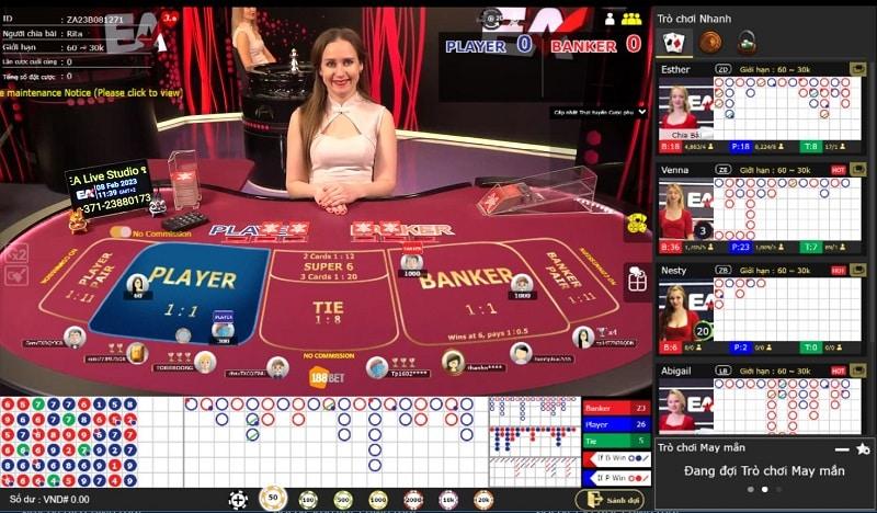 Kinh nghiệm chơi Baccarat 188bet chắc thắng